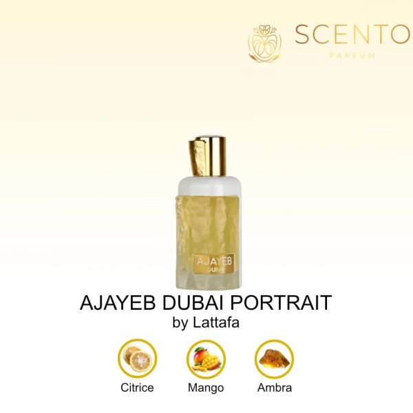 Apa de Parfum Lattafa Ajayeb Dubai Portrait, Unisex, 100 ml - Original Dubai