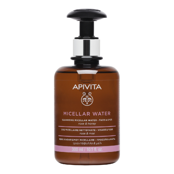 Apa micelara demachianta cu trandafir si miere, 300 ml, Apivita