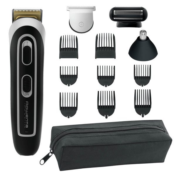 Aparat de tuns multifunctional Rowenta Selectium 13 in 1 TN9140F4  6 piepteni ficsi  2 piepteni ajustabili  trimmer nas & urechi  tehnologie Wet & Dry
