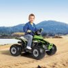ATV Peg Perego Corral T-Rex, 330W, 12V, 3 ani +, Verde  Negru