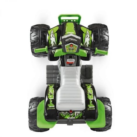 ATV Peg Perego Corral T-Rex, 330W, 12V, 3 ani +, Verde  Negru