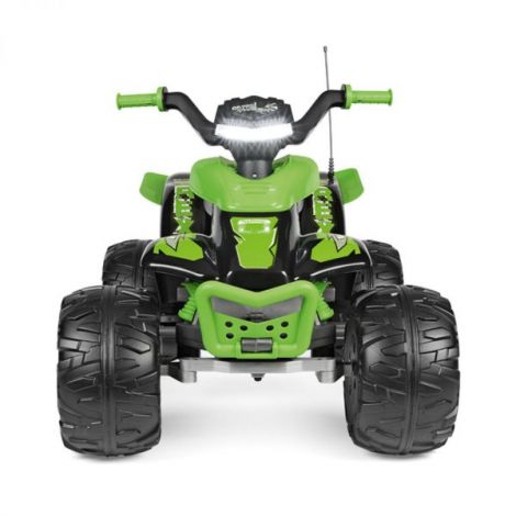 ATV Peg Perego Corral T-Rex, 330W, 12V, 3 ani +, Verde  Negru