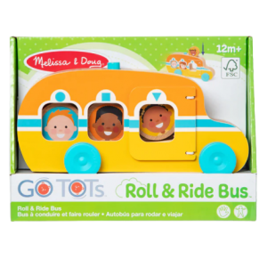 Autobuz de jucarie din lemn cu accesorii colectia Rostogol GO TOTs