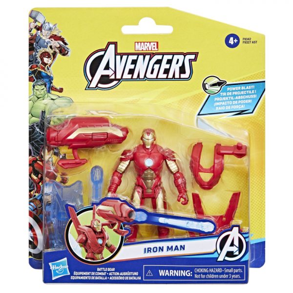 AVANGERS EPIC HERO BATTLE GEAR FIGURINA IRON MAN 10CM