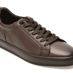 Pantofi sport BITE THE BULLET maro, HRZ09, din piele naturala