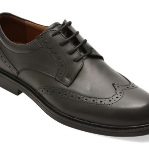 Pantofi eleganti BITE THE BULLET negri, RM108, din piele naturala