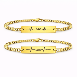 Set 2 Bratari Personalizate Bae cu Aur