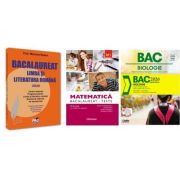 Pachet Bacalaureat 2026. Limba si literatura romana, Matematica M1 Teste si Biologie. Notiuni teoretice si teste pentru clasele 9-10 - Mariana Badea,