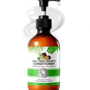 Balsam de Par 3 in 1 cu Ulei de Rozmarin, Ricin, Batana pentru Cresterea Parului, NOVA KISS   300 ml