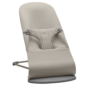 Balansoar BabyBjorn Bliss din material 3D Jersey, Sand Grey