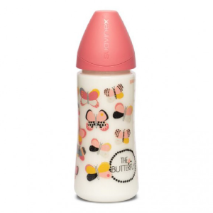 biberon-debit-dens-fluture-fusion-360-ml-suavinex.png Biberon cu debit dens, fluture roz, Fusion, 360 ml, Suavinex