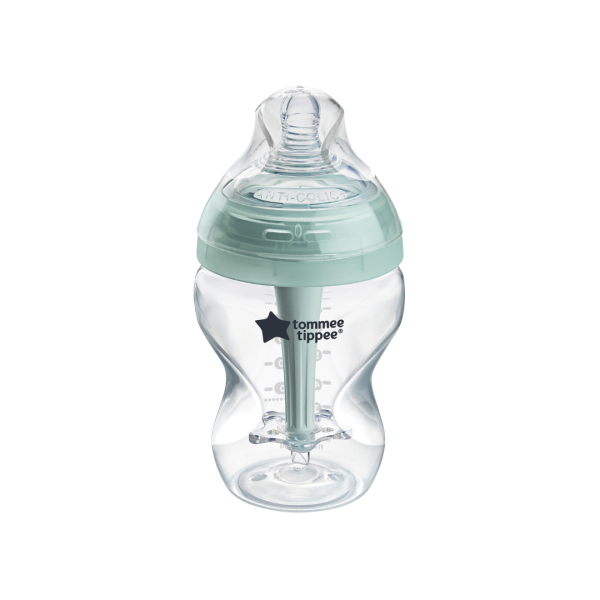 Biberon cu autosterilizare Advanced Anti-colici Natural Start, 0 luni+, 260 ml, Tommee Tippee