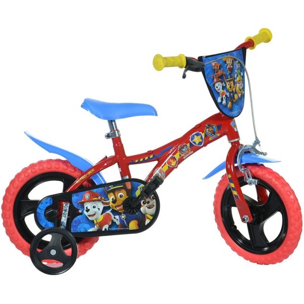 bicicleta-copii-dino-bikes-12-paw-patrol-2574110-4.jpeg Bicicleta cu pedale, Dino Bikes, Paw Patrol, Cu roti ajutatoare, 12 inch, Pana la 40 kg, 3 ani+, Multicolor