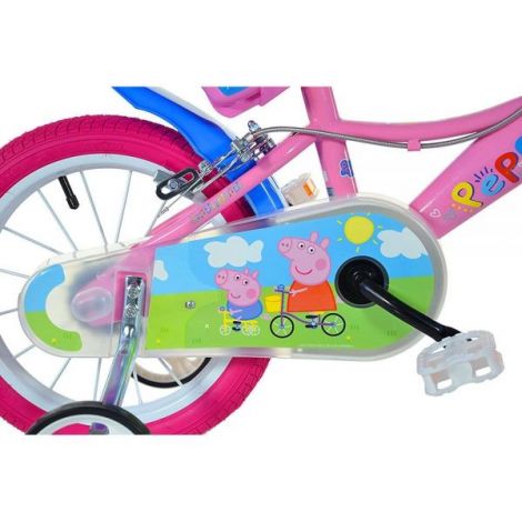 bicicleta-copii-dino-bikes-14-peppa-pig-2.jpg Bicicleta copii 3-5 ani, 14 inch, Peppa Pig, Dino Bikes DB144RPGS