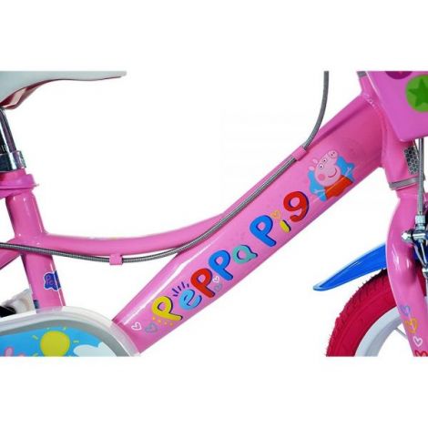 bicicleta-copii-dino-bikes-14-peppa-pig-3.jpg Bicicleta copii 3-5 ani, 14 inch, Peppa Pig, Dino Bikes DB144RPGS