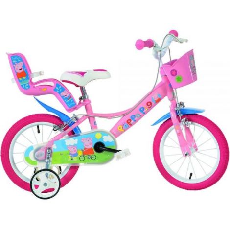 bicicleta-copii-dino-bikes-14-peppa-pig.jpg Bicicleta copii 3-5 ani, 14 inch, Peppa Pig, Dino Bikes DB144RPGS
