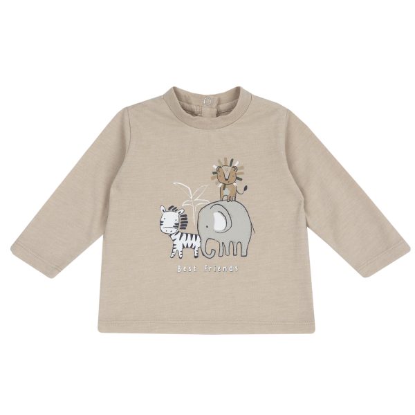 Bluza copii Chicco, Bej cu model, 00843-69MFCO