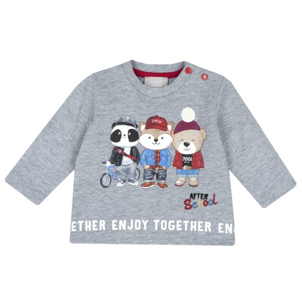 Bluza copii Chicco, Gri deschis, 67799-63MFCO