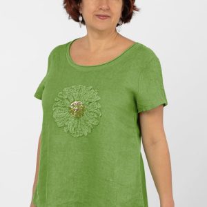 bluza-din-in-kaki-cu-floare-si-paiete-fine-pe-piept-copie-399334.jpg Bluza din in verde oliv, cu floare si paiete fine pe piept