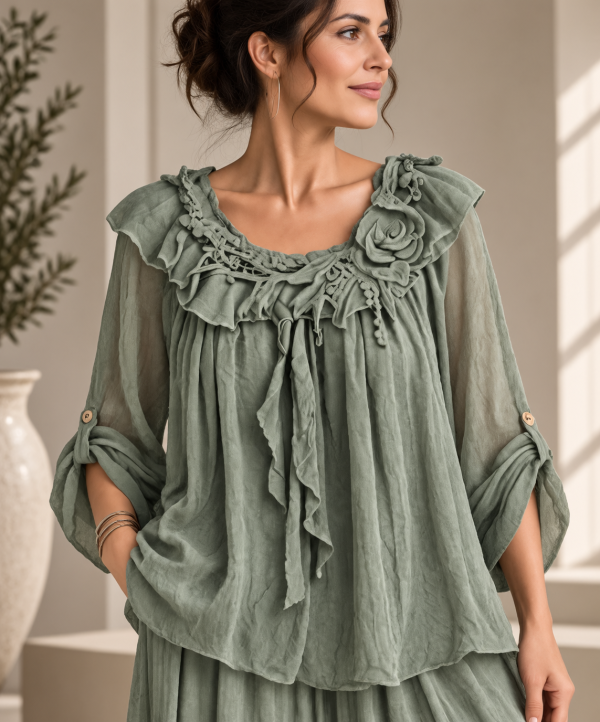 bluza-din-matase-si-vascoza-cu-volan-si-dantela-aplicata-verde-salvie-usor-prespalat-469935.png Bluza din matase si vascoza cu volan si dantela aplicata, verde salvie usor prespalat