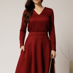 bluza-dy-fashion-din-tricot-bordo-cu-decolteu-in-v-1436254-1140310-4.jpeg Bluza DY Fashion din tricot bordo cu decolteu in V