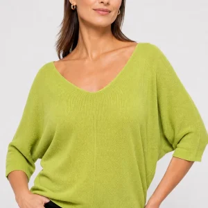 bluza-fin-tricotata-bob-de-orez-cu-maneca-fluture-3-4-verde-deschis-164268.webp Bluza fin tricotata bob de orez, cu maneca fluture 3 4, verde deschis