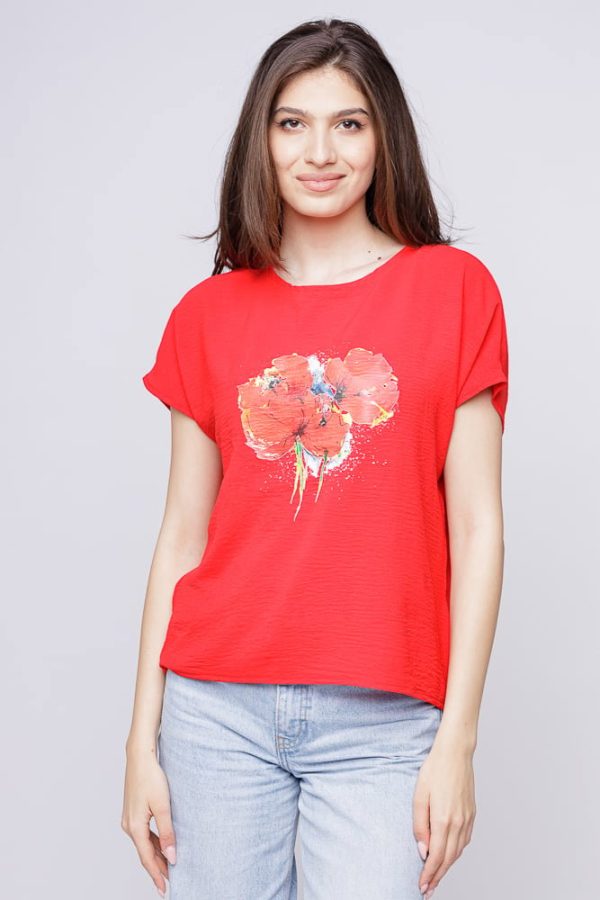 bluza-rosie-din-vascoza-cu-imprimeu-maci-rosii-picturali-find-your-soul-816447.jpg Bluza rosie din vascoza cu imprimeu maci rosii picturali