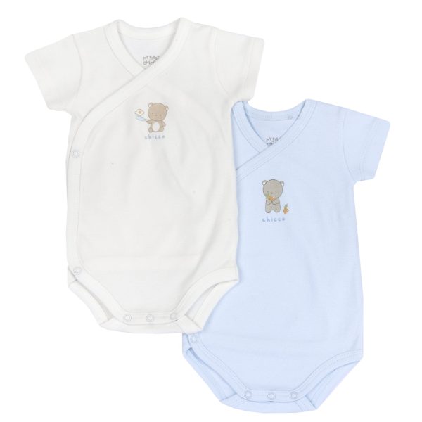 Body bebelusi Chicco, set 2 bucati, bleu, 00904-69MFCI