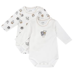 Body bebelusi Chicco, set doua bucati, Alb, 00656-69MFCI