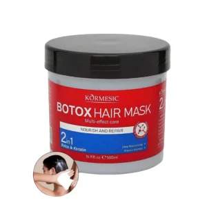 botox-hair-mask-multi-effect-500ml.webp Kormesic Masca de par cu Botox si Keratina 500 ml 2IN1 Nourish and Repair KMC65445