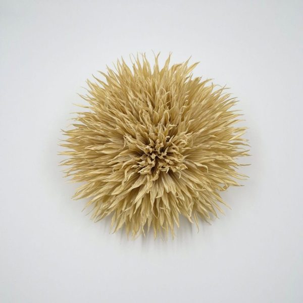 Brosa dama floare volumetrica bej