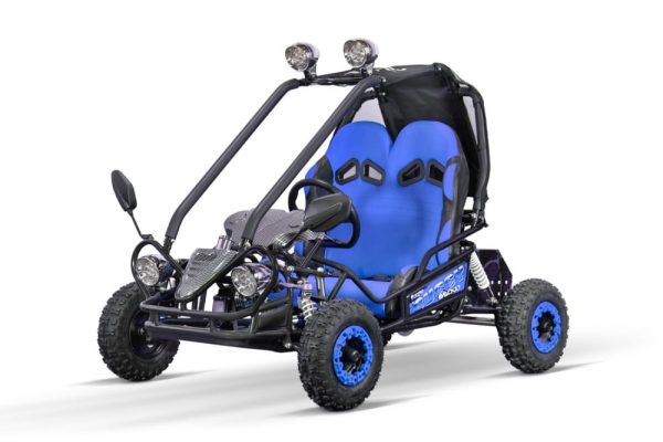 Buggy electric pentru 2 copii NITRO Gokart Hunt 650W 36V 20Ah, culoare albastra