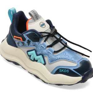 Pantofi sport SELECTION KIDS albastri, W986, din piele ecologica