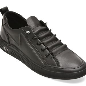 Pantofi sport BITE THE BULLET negri, 8507, din piele naturala