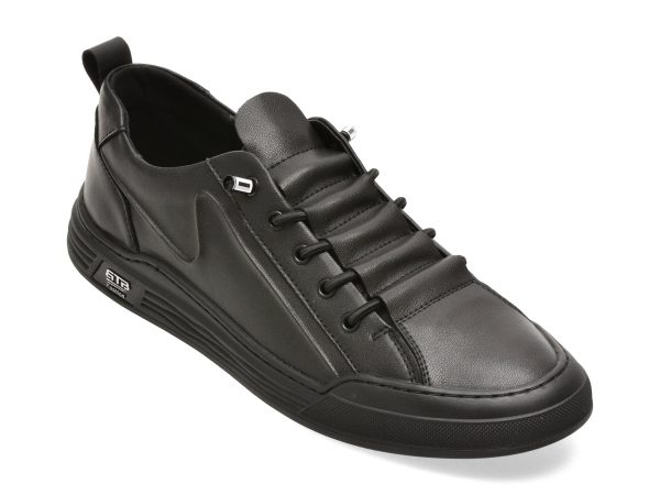 Pantofi sport BITE THE BULLET negri, 8507, din piele naturala