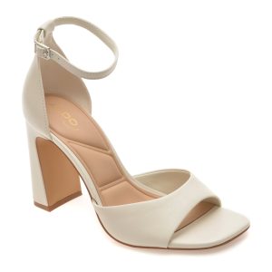 Sandale elegante ALDO albe, FLORIANNA 121, din piele naturala