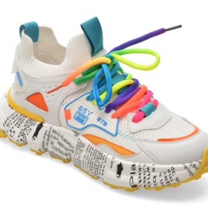 Pantofi sport BITE THE BULLET albi, 231681, din material textil