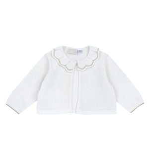 Cardigan bebe Chicco tricotat, Alb, 00098-69MFCO