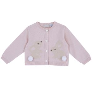 Cardigan bebe Chicco tricotat, Roz, 00186-69MFCO