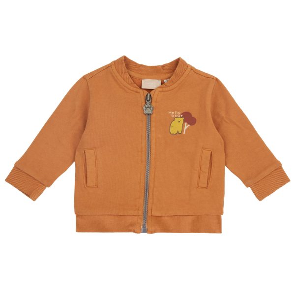 Cardigan copii Chicco, galben cu model, 07751-67MFCO