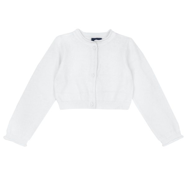 Cardigan copii Chicco tricotat, Alb 2, 05455-66MC