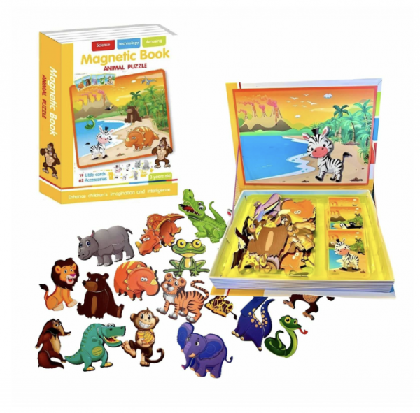 carte-cu-puzzle-magnetic-animale-salbatice-976104.png Carte cu Puzzle Magnetic Animale Salbatice