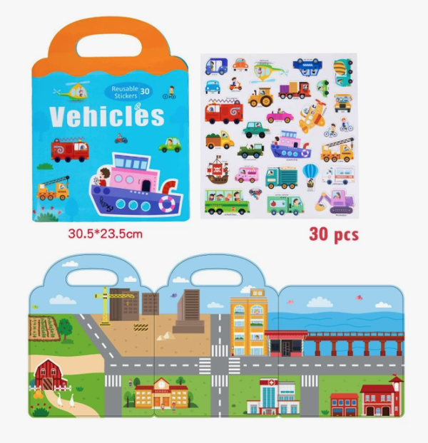 carte-magnetica-cu-30-stickere-reutilizabile-vehicule-in-oras-833813.png Carte magnetica cu 30 stickere reutilizabile, Vehicule in Oras