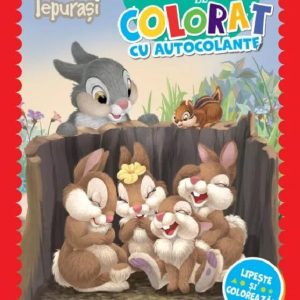 Cartea mea de colorat cu autocolante. Lipeste si coloreaza!