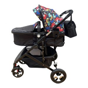 carucior-2-in-1-transformabil-landou-sport-808-negru-cu-flori-3206-466576.jpg Carucior 2 in 1 transformabil landou-sport, 808 Negru cu flori