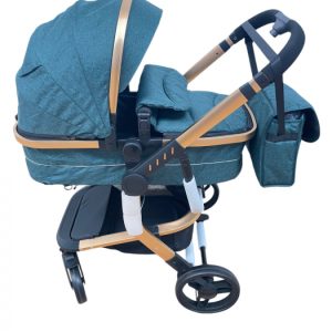 Carucior 2 in 1cu maner reversibil, transformabil landou-sport, 518 Verde