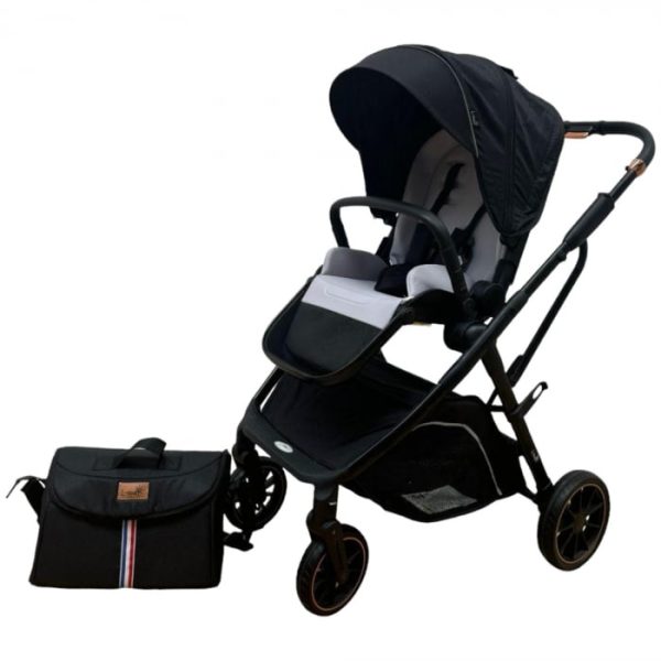carucior-reversibil-pliabil-cu-husa-picioare-0-36-luni-negru-176742.jpg Carucior reversibil pliabil, cu husa picioare, 0-36 luni, C7 Negru