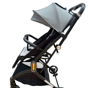 Carucior sport 002L, Gri, L-Sun, cu pliere rapida, suspensii si pozitie de somn