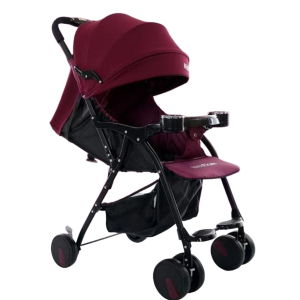 Carucior sport 210S visiniu, ultra usor, pliabil, 3 pozitii
