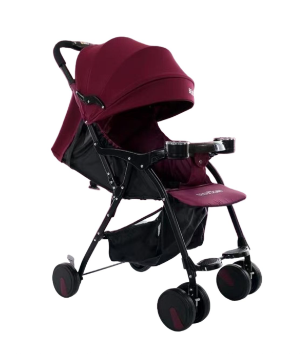 Carucior sport 210S visiniu, ultra usor, pliabil, 3 pozitii